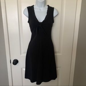 EUC Victorias Secret Black Eyelet trim Bra Top Dress